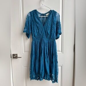 Altard State | Lacey teal Romper | Women’s size Small